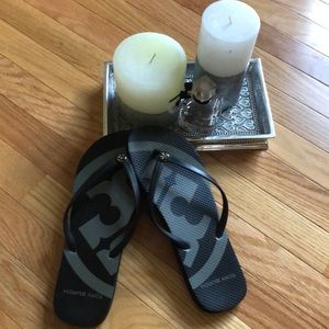 Black Tory Burch Flip Flops